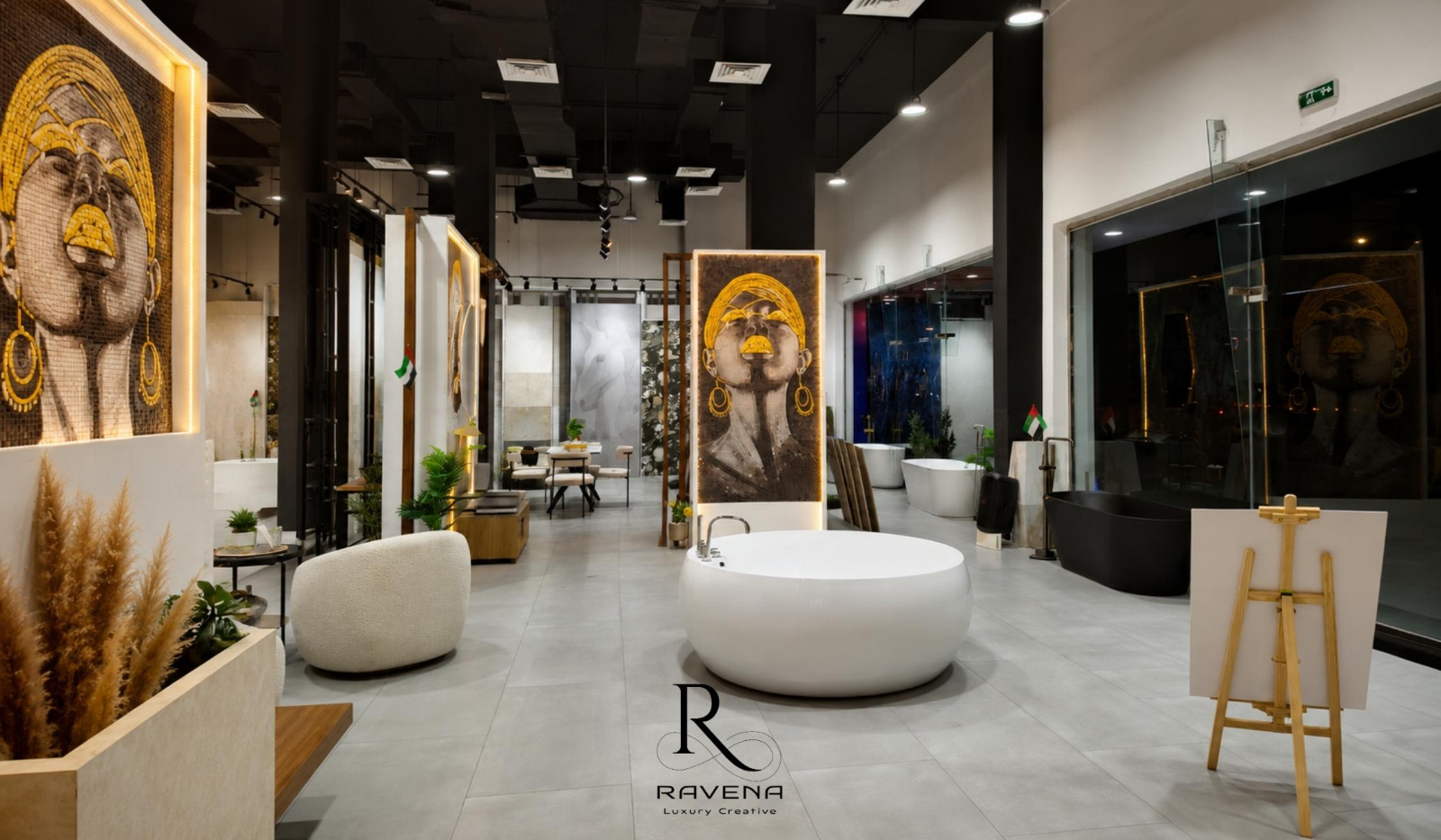 Al Wakil Trading showroom Sharjah porcelain ceramic marble sanitary ware