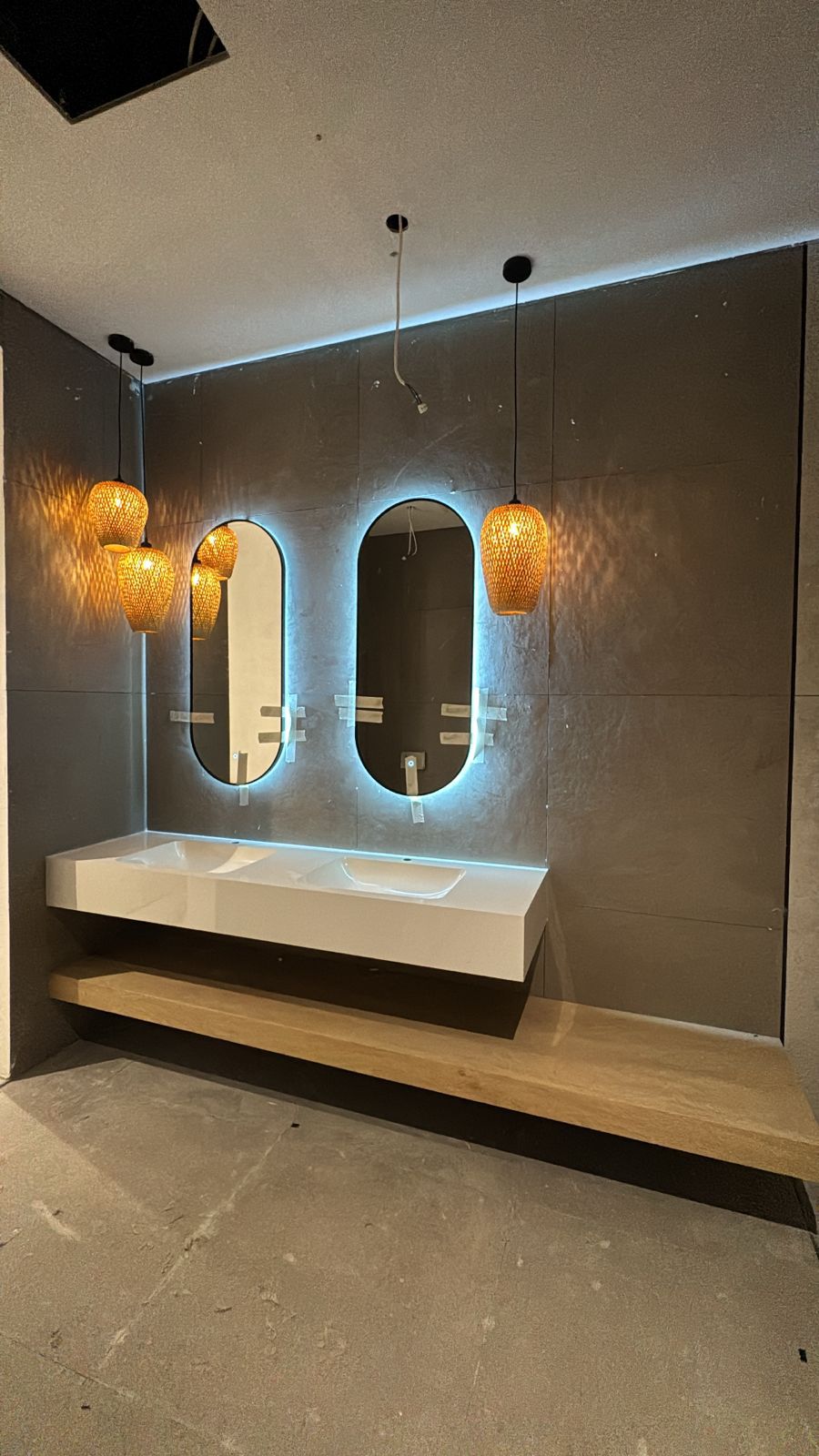 wash basin alt text  wash basin with modern bathroom fittings by Al Wakil BLDG MAT TR LLC